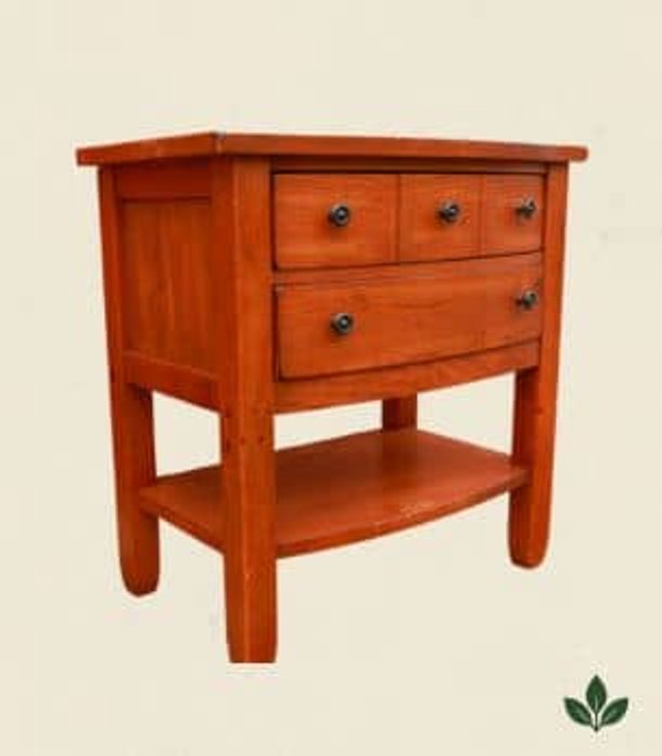 Restored wood nightstand