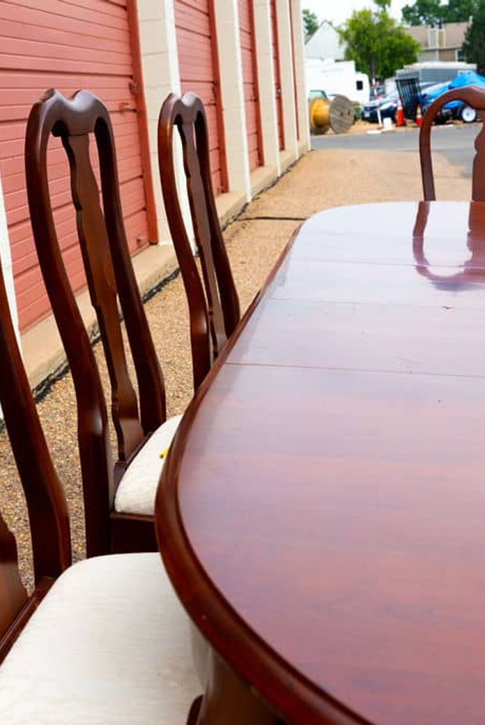 Restored dining table and chairs